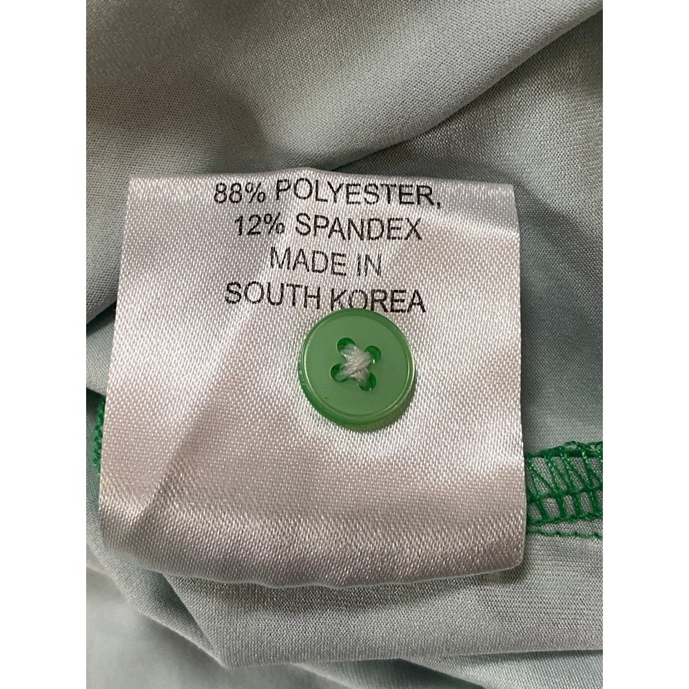 Fore Fathers Mens XXL Green Diagonal Grid Performance Golf Polo Shirt - Picture 12 of 12